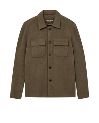 MMGAUSTIN KNIT OVERSHIRT GRAPE LEAF