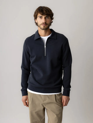 MMGABEL PIKÉ SWEATSHIRT NAVY