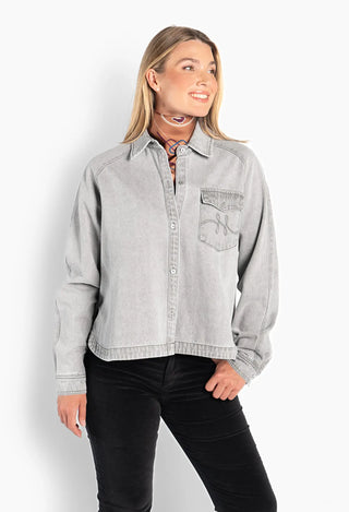 HÉST KYLIE GREY DENIM SHIRT