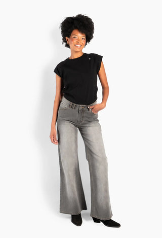 Hést Irina Wide Leg Jeans Grey