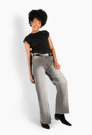 Hést Irina Wide Leg Jeans Grey
