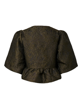 YASLEROC PUFFÄRM TOPP PEPLUM