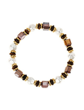 Elastic Brown Mix Armband