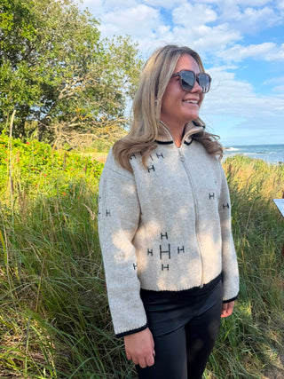 HÉST IBEN ZIP JACKET LIGHT BEIGE
