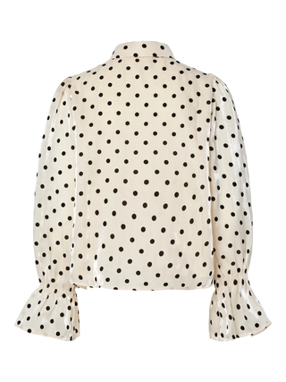 YASDOTTISH Prickig Blus med knyte