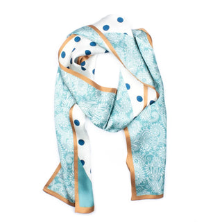 Angers Sidensjal Grön 150x16cm