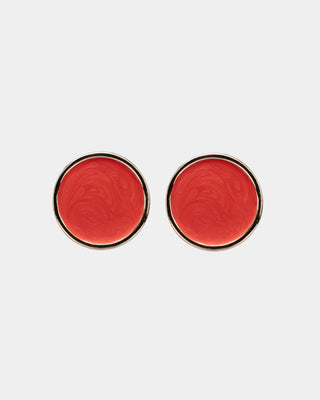 BOW19 AVA PEARL EARRINGS PEARL RED