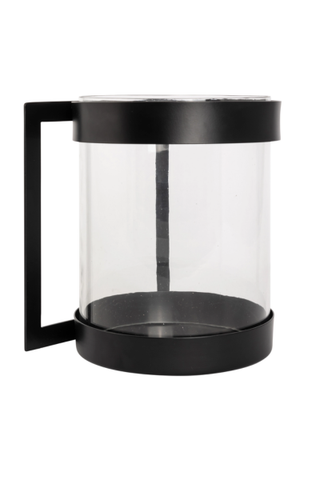 HALVOR BAKKE VILA VÄGGLYKTA GLAS/JÄRN SVART