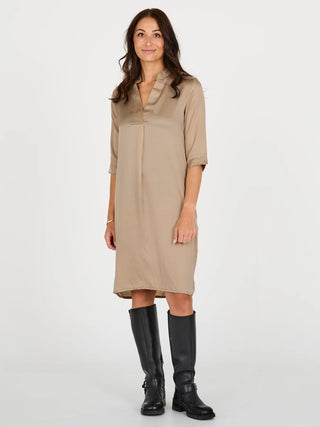 NÜ CILJE TUNIC DRESS SOLID SAND