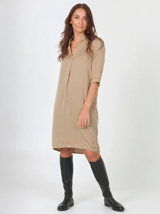 NÜ CILJE TUNIC DRESS SOLID SAND