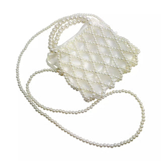 DECORE POUCH CLUTCH PEARL WHITE