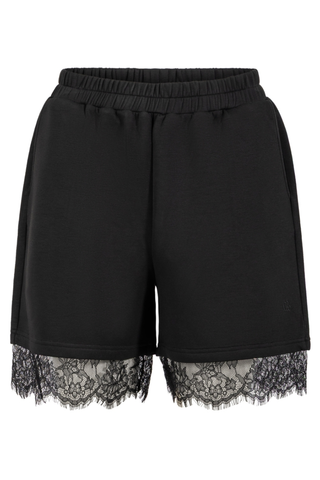COSTER SHORTS MED SPETS SVART