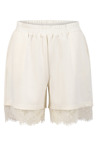 COSTER SHORTS MED SPETS CREME