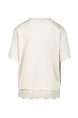 COSTER T-SHIRT MED SPETS CREME