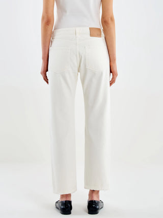 VICOLO ZOE WHITE JEANS WITH BUTTONS