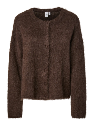 YASTILDE MOHAIR CARDIGAN MOLE