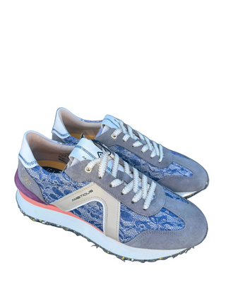 RHOME W RETRO RUNNER SNEAKERS BLUE
