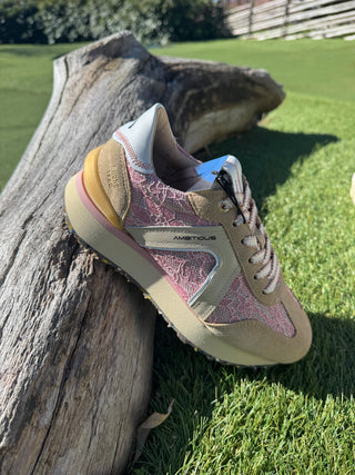 RHOME W RETRO RUNNER SNEAKERS PINK