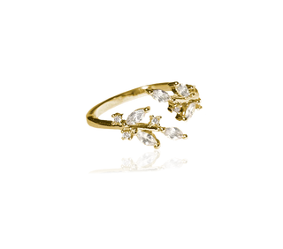 MULTI WING Ring GULD & VIT