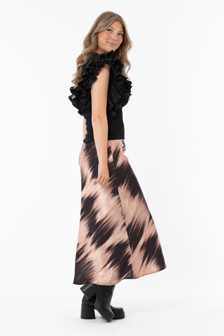 Ilsa Skirt Brown Sugar/Black