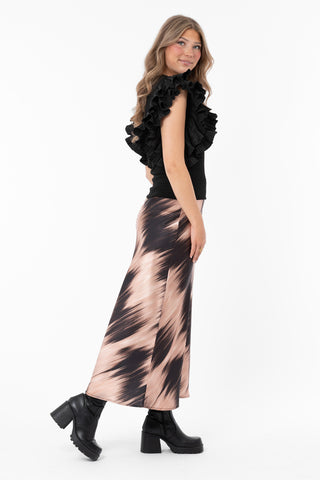 Ilsa Skirt Brown Sugar/Black