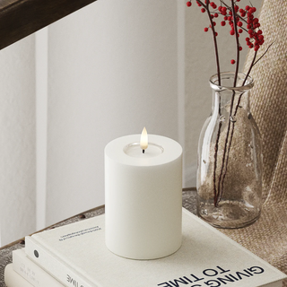 LED Blockljus Ø 7,5 x 10 cm