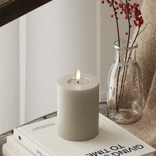 LED Blockljus Ø 7,5 x 10 cm