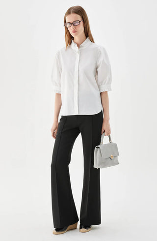 Mica Kortärmad Blus Poplin Vit