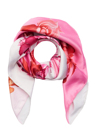 Finja Scarfs Pink Orange Flower