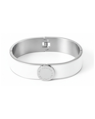 Barcelona Bangle White Silver