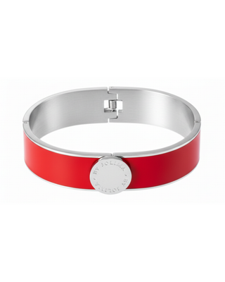 Barcelona Bangle Red Silver