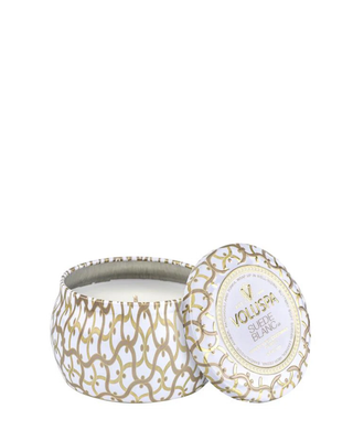 Maison Mini Tin Candle Suede Blanc 25h