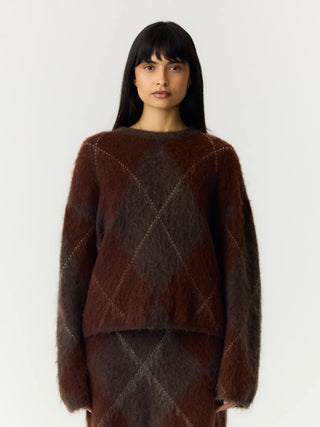 YASARGY MOHAIR STICKAD TRÖJA
