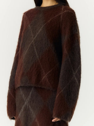 YASARGY MOHAIR STICKAD TRÖJA