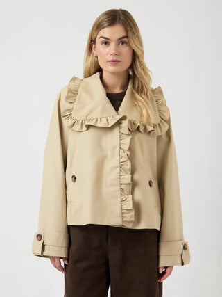 YASELSANA Kort Trenchcoat