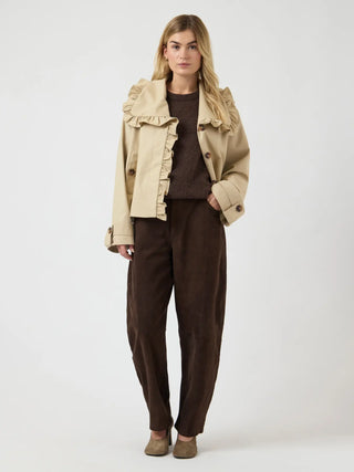 YASELSANA Kort Trenchcoat