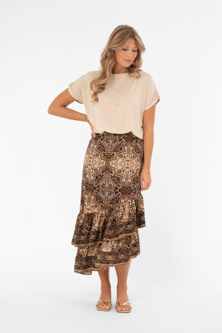 Willa Skirt Lavender Coffee Black