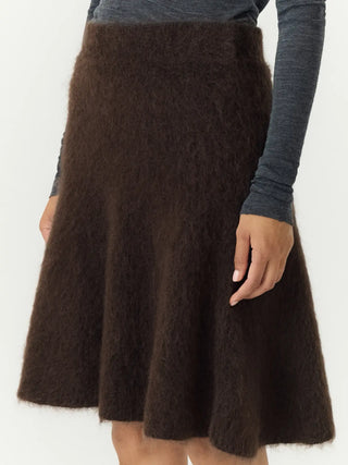 YASTILDE MOHAIR STICKAD KJOL MOLE