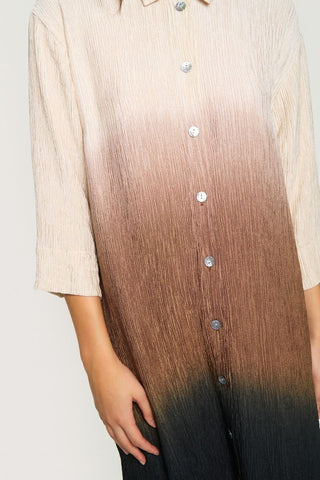 Summer DIP Dye skjortklänning