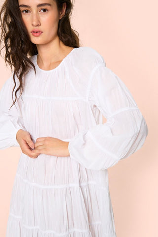Vellum voile lång klänning