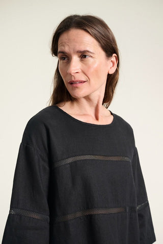 Lazy Linen Klänning Med Paneler