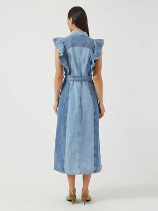 YASCAWI DENIM MAXIKLÄNNING