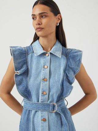 YASCAWI DENIM MAXIKLÄNNING