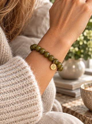 CECILE OLIVE PEARL BRACELET
