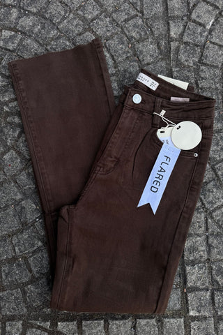 Flared Jeans Chocolate Brown