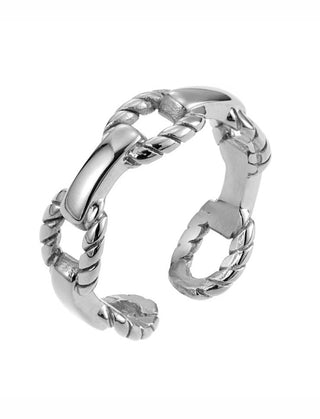Link Ring Flexible Silver