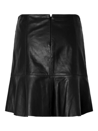 YASCOLLY LÄDERKJOL SVART