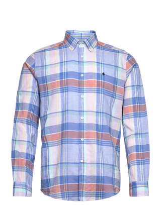Rutig Skjorta - Happy Linen Check Shirt Classic Fit
