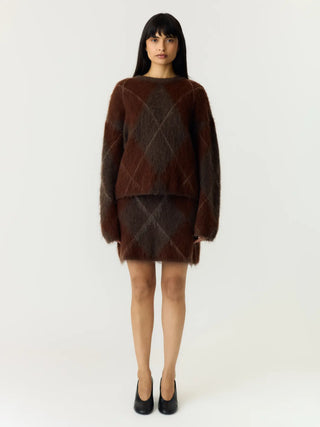 YASARGY MOHAIR STICKAD KJOL