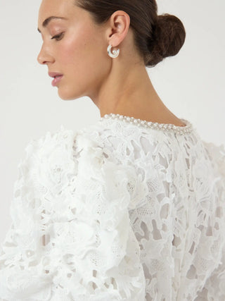 YASAXIA KLÄNNING PUFFÄRM SPETS